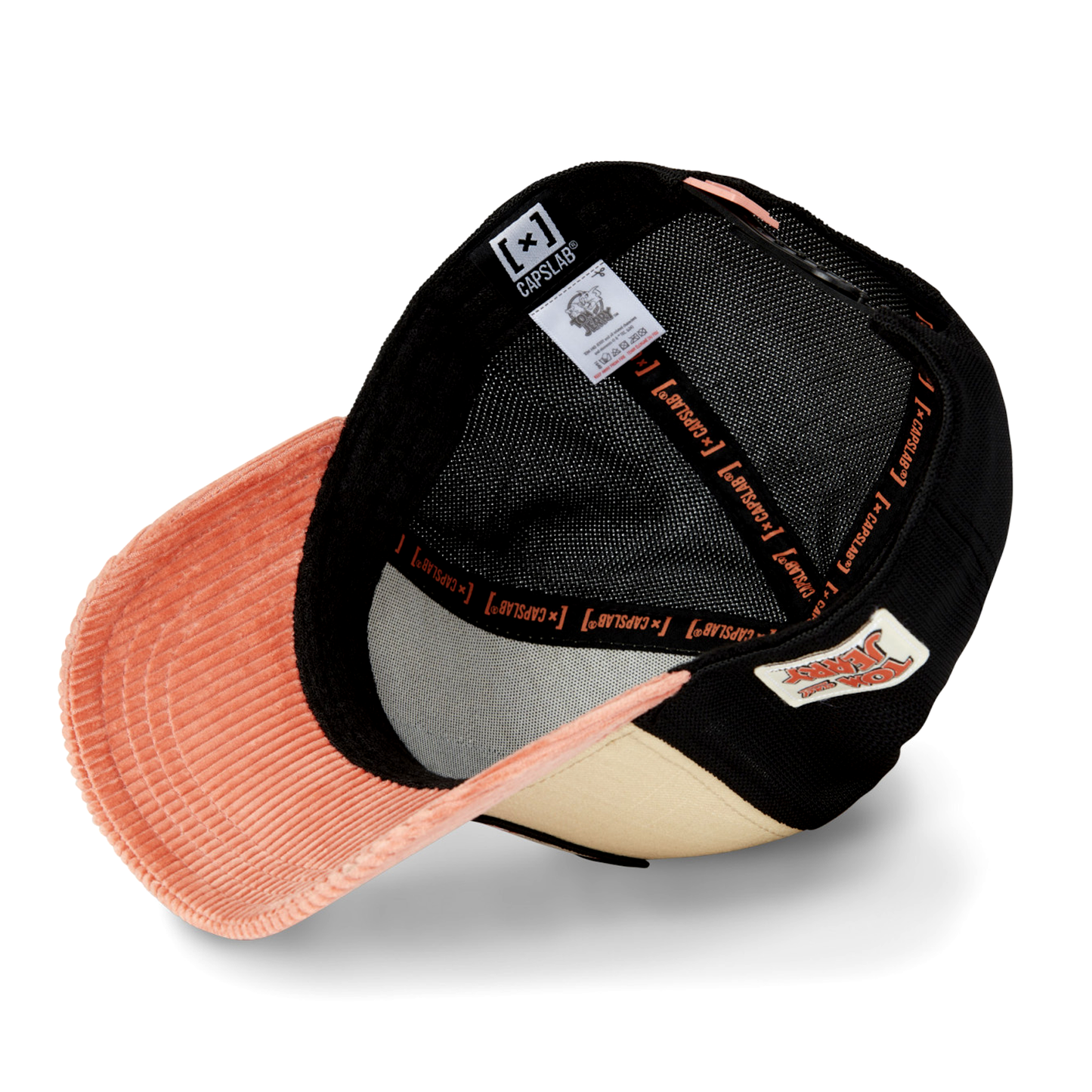 CAPSLAB Tom & Jerry Velvet Skating Jerry Salmon Beige