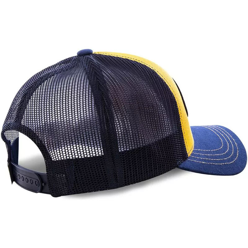 Von Dutch Yellow and Navy Blue Trucker Hat