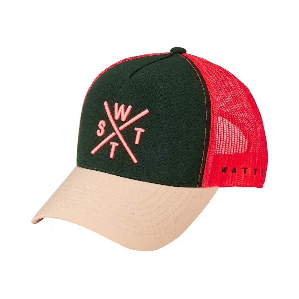 WATTS TRIBE CAP - GREEN FLUO PINK
