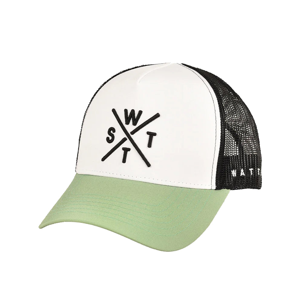 WATTS TRIBE CAP - SAGE GREEN WHITE