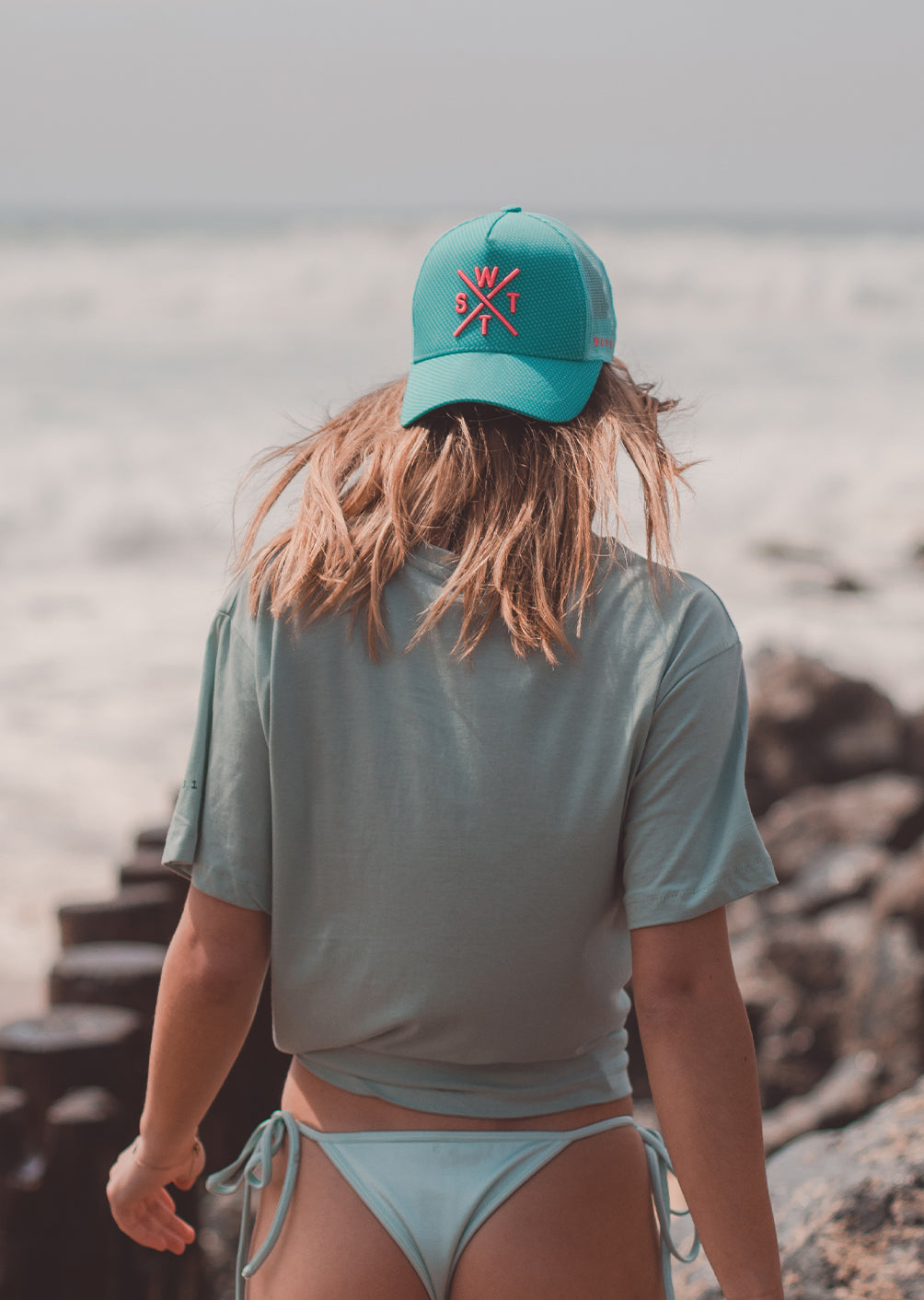 WATTS TRIBE CAP - CARBON CYAN ARUBA BLUE