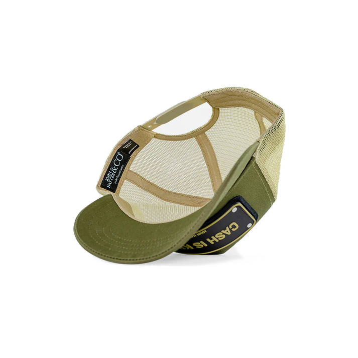 John Hatter & CO - RUBBER - CASH IS KING - OLIVE GREEN BEIGE