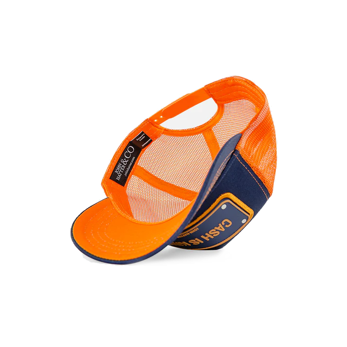 John Hatter & CO - RUBBER - CASH IS KING - NAVY ORANGE