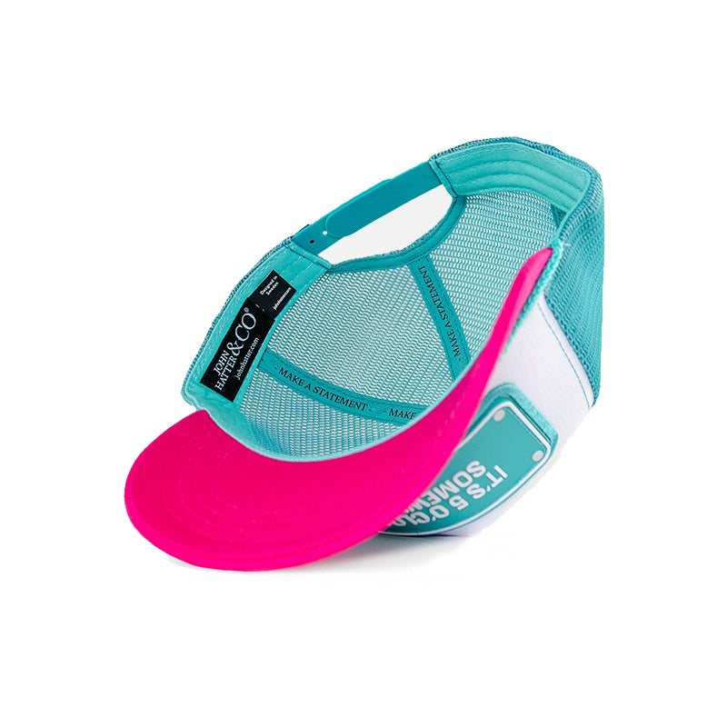 John Hatter & CO - RUBBER - IT´S 5 O´CLOCK SOMEWHERE - WHITE PINK BLUE