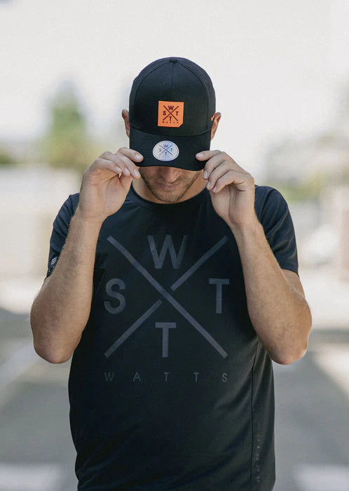 WATTS CISCO CAP - BLACK & FLUO ORANGE