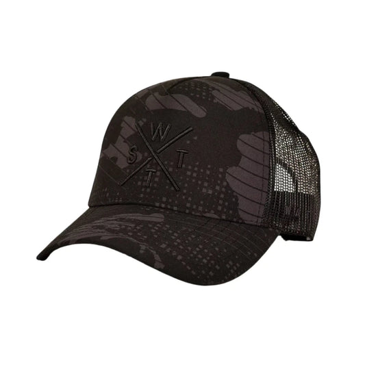 WATTS TRIBE CAP - BLACK CAMOUFLAGE