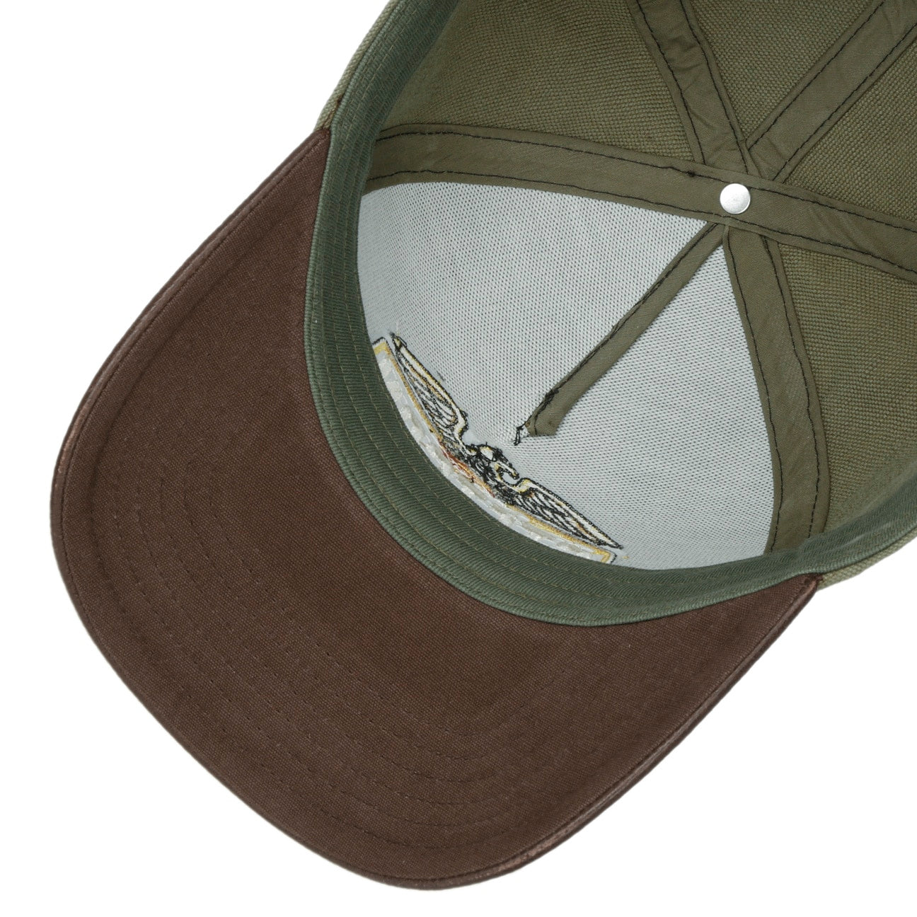 Stetson Army Trucker Leather Brown/Olive