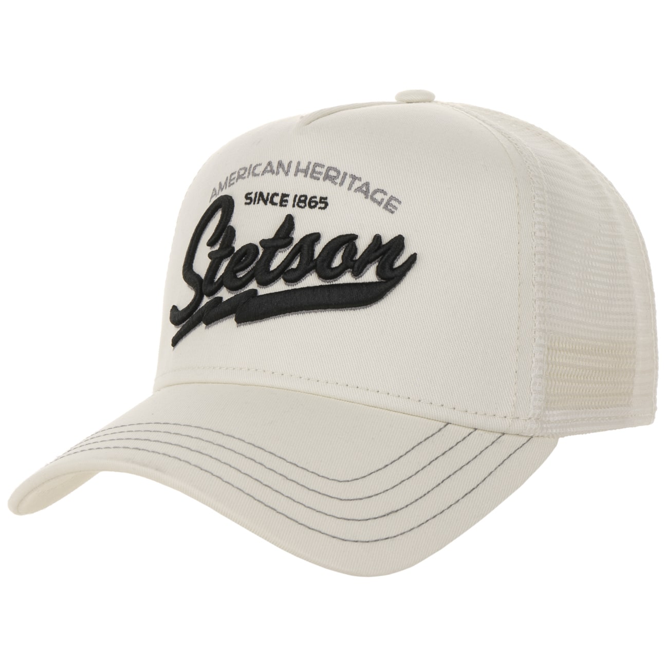 Stetson American Heritage Trucker Off White