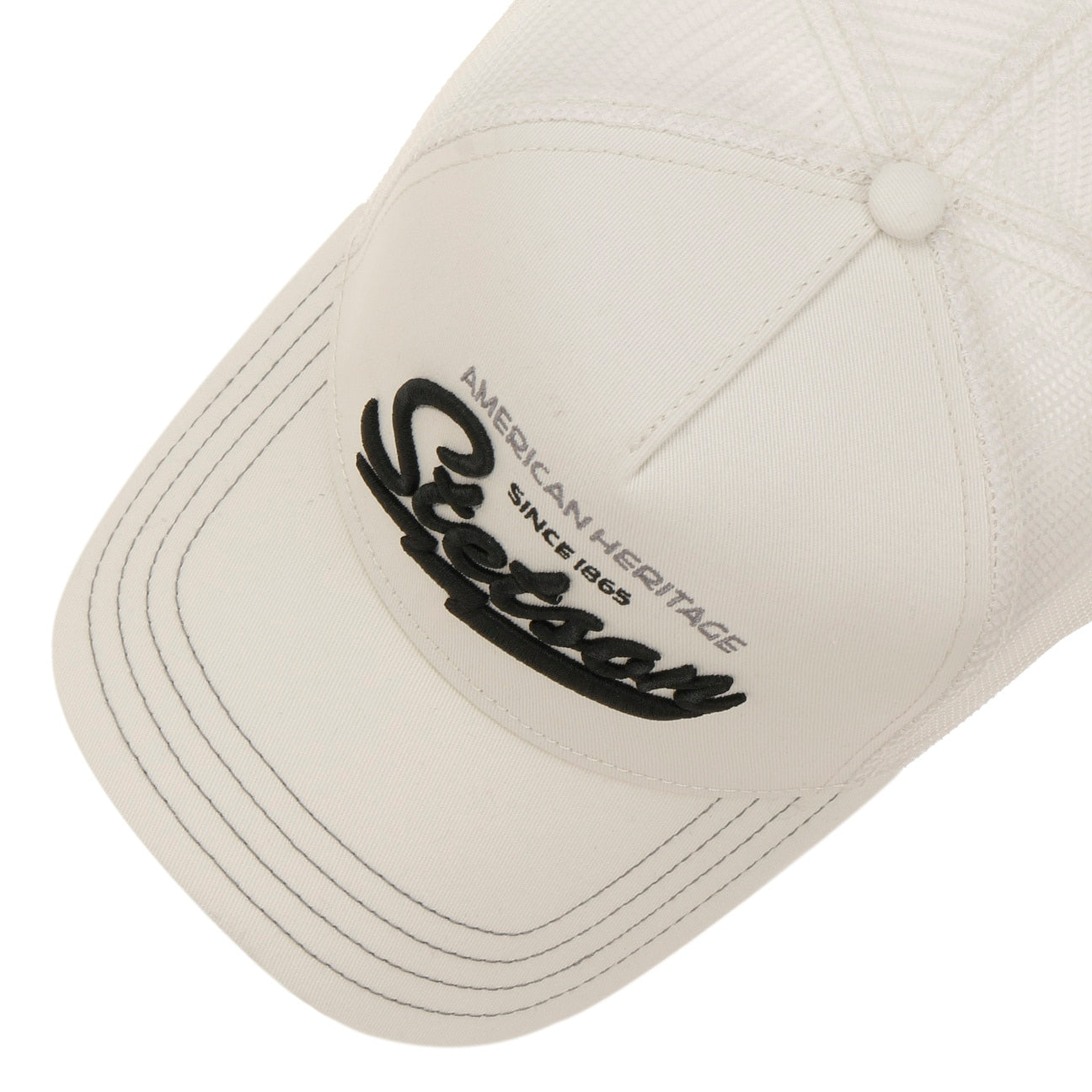Stetson American Heritage Trucker Off White