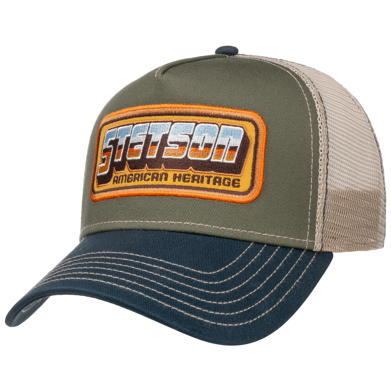 Stetson American Heritage Patch Trucker Olive