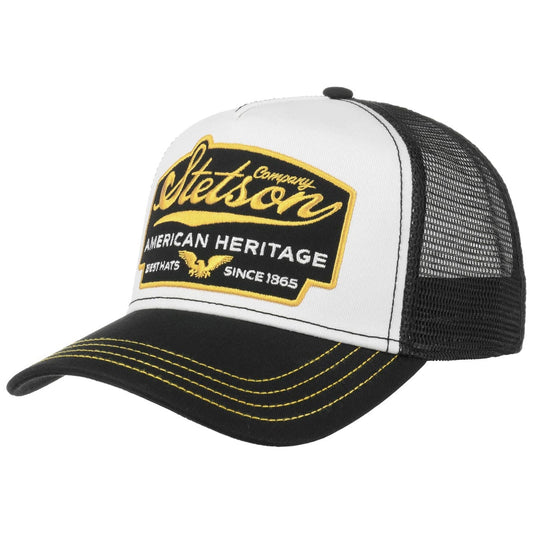 Stetson American Heritage Trucker White/Black