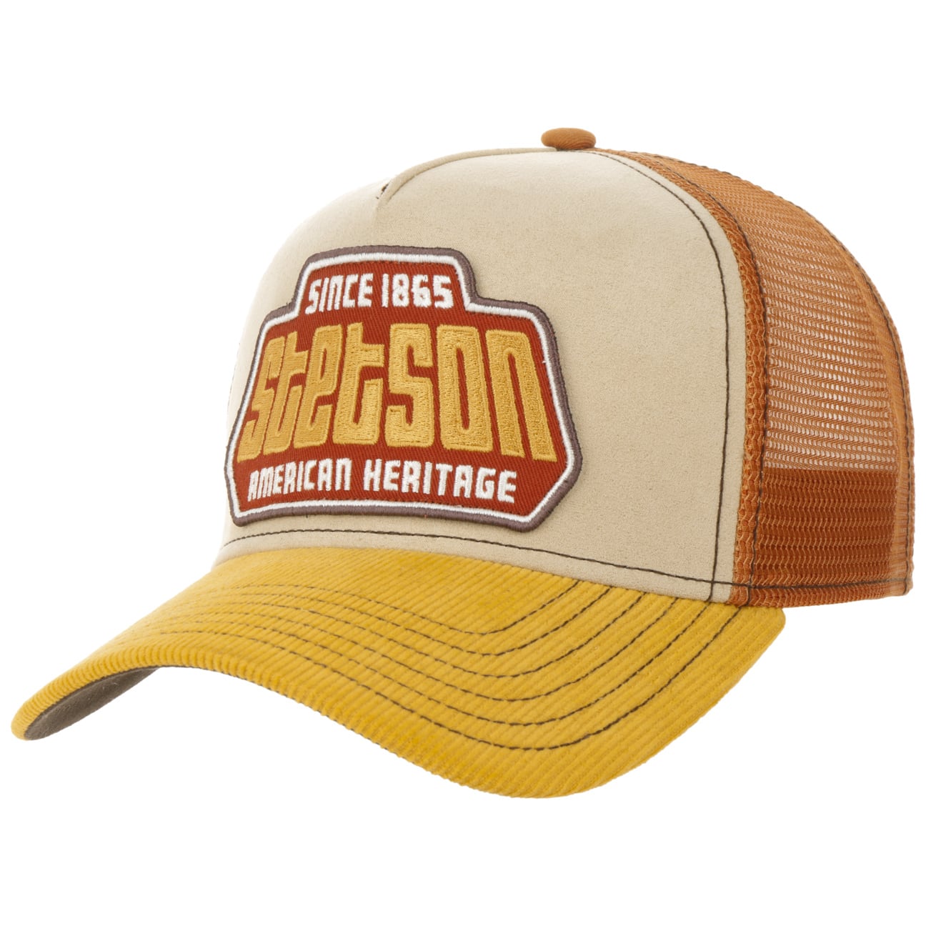 Stetson Brickstone Trucker Yellow/Beige-Rust