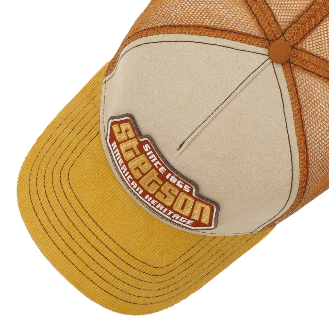 Stetson Brickstone Trucker Yellow/Beige-Rust