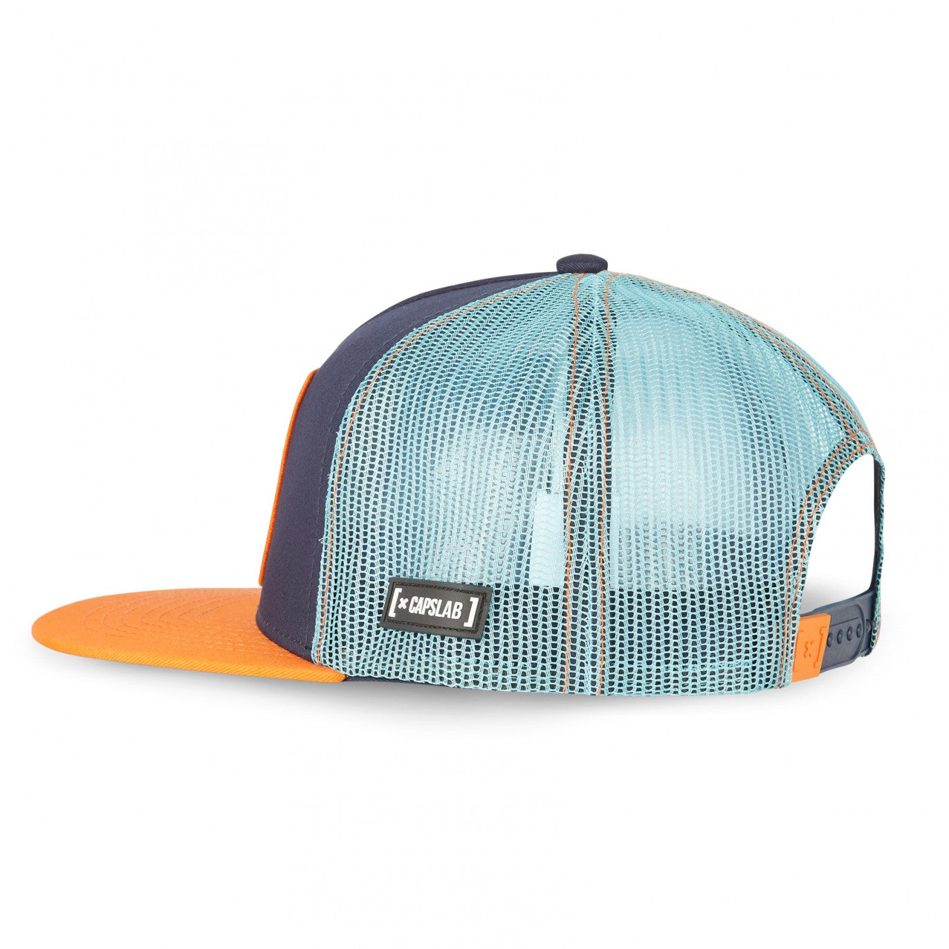 CAPSLAB Dragon Ball Super Goku Snapback Flat Orange Blue