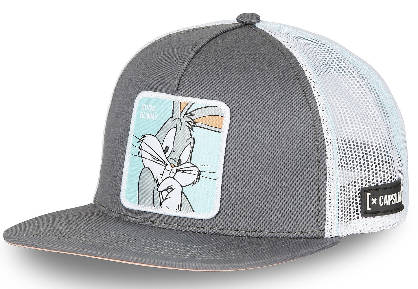 CAPSLAB Looney Tunes Bugs Bunny Thinking Flat Grey White