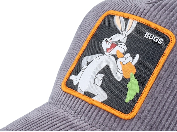 CAPSLAB Looney Tunes Bugs Bunny Velvet Grey White