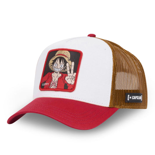 CAPSLAB One Piece Luffy White Red Brown