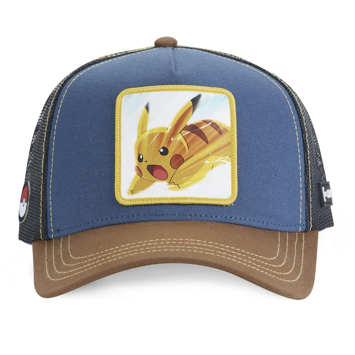 CAPSLAB Pokemon Pikachu Attack Blue Brown
