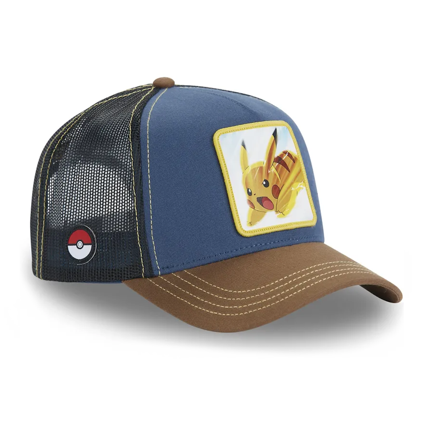 CAPSLAB Pokemon Pikachu Attack Blue Brown
