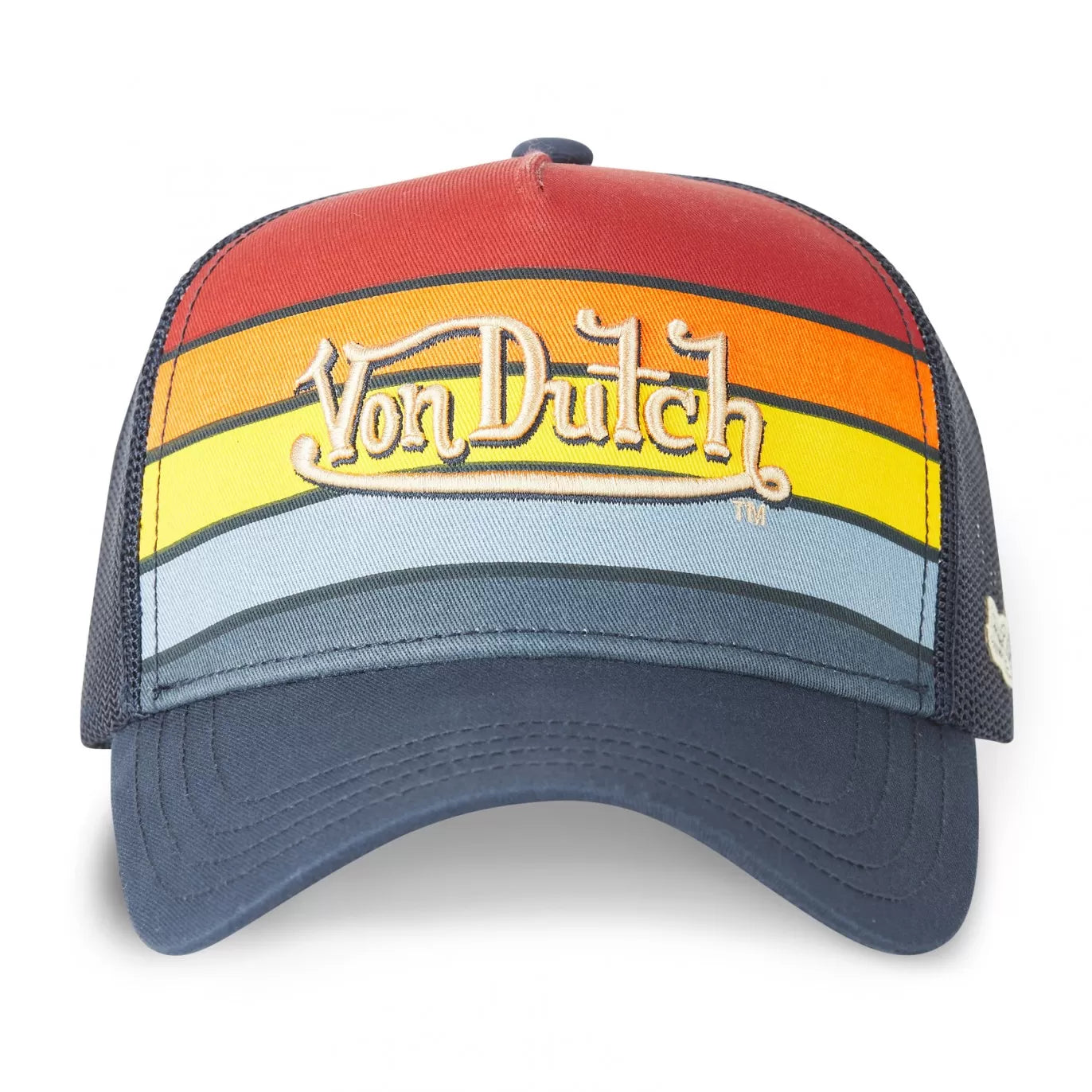 Von Dutch SUN Navy Blue and Red Trucker Hat