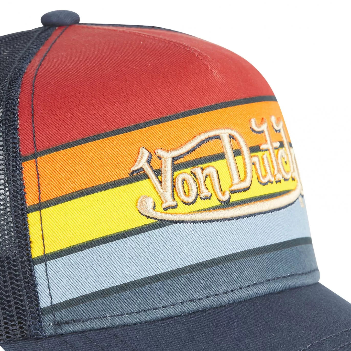 Von Dutch SUN Navy Blue and Red Trucker Hat