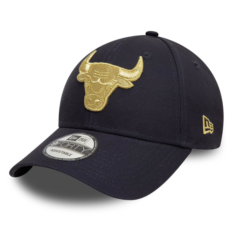 New Era Chicago Bulls Metallic Navy 9FORTY