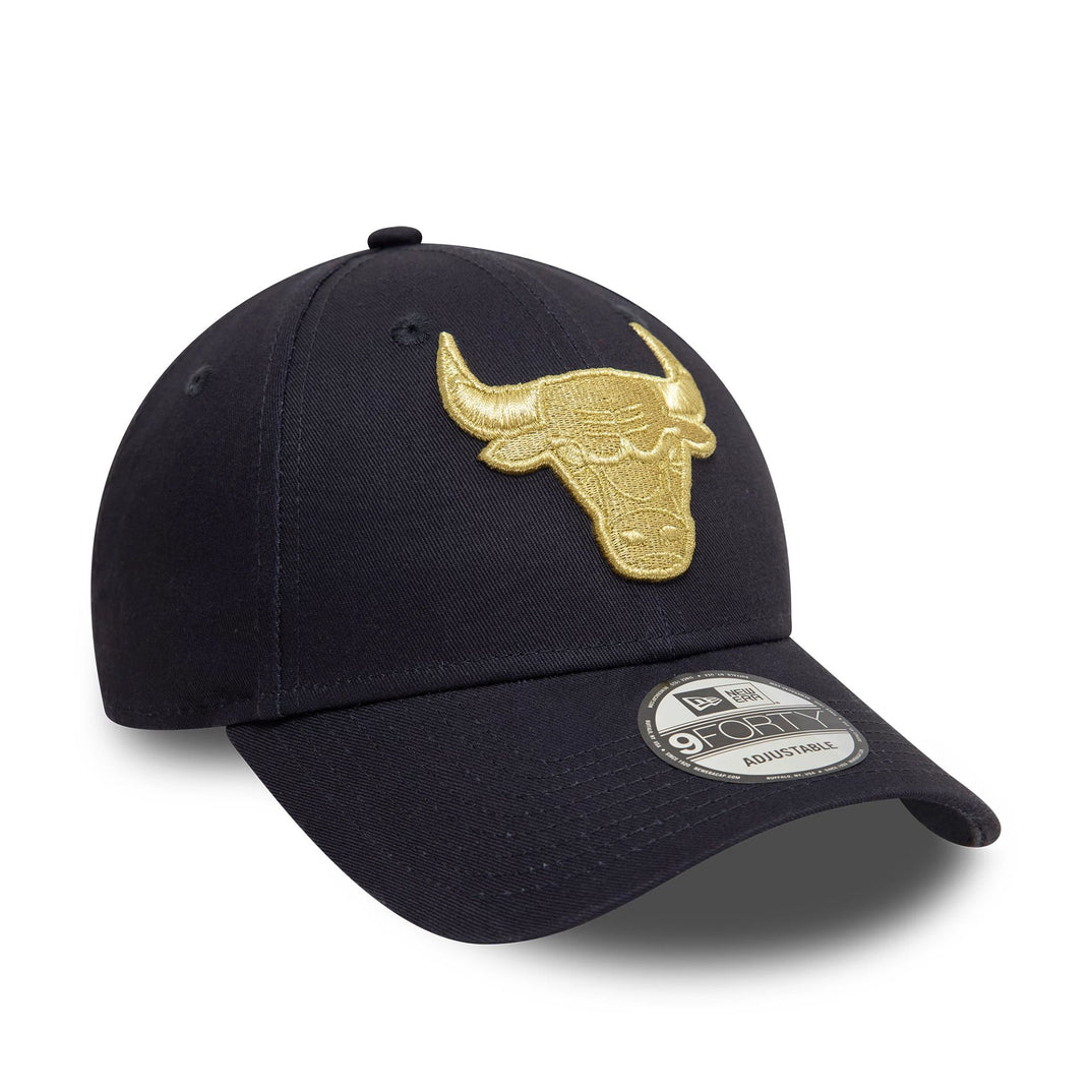 New Era Chicago Bulls Metallic Navy 9FORTY