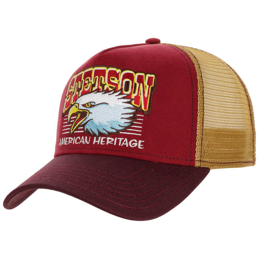 Stetson Eagle Head Trucker Bordeaux/Yellow