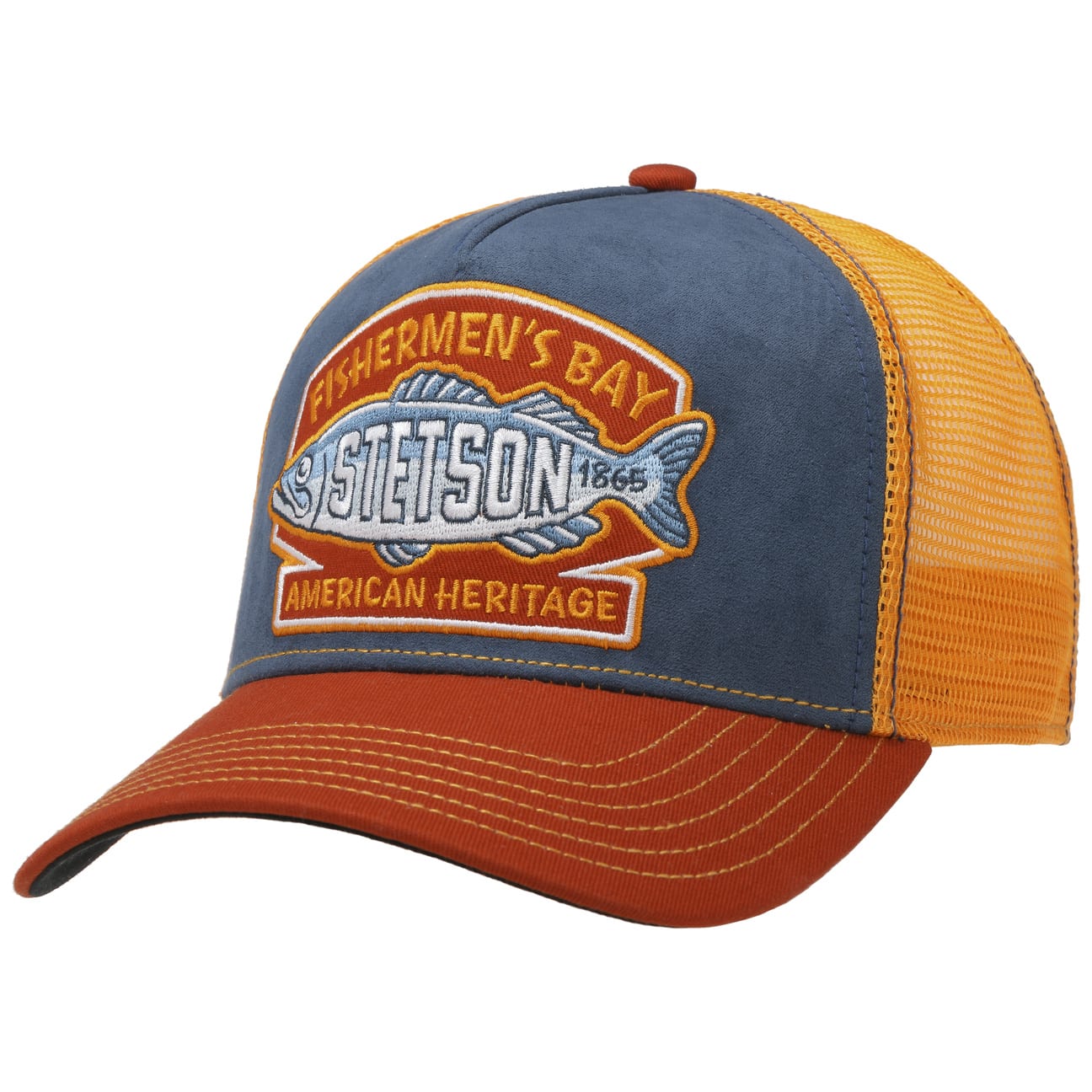 Stetson Fishermen´s Bay Trucker Navy/Orange