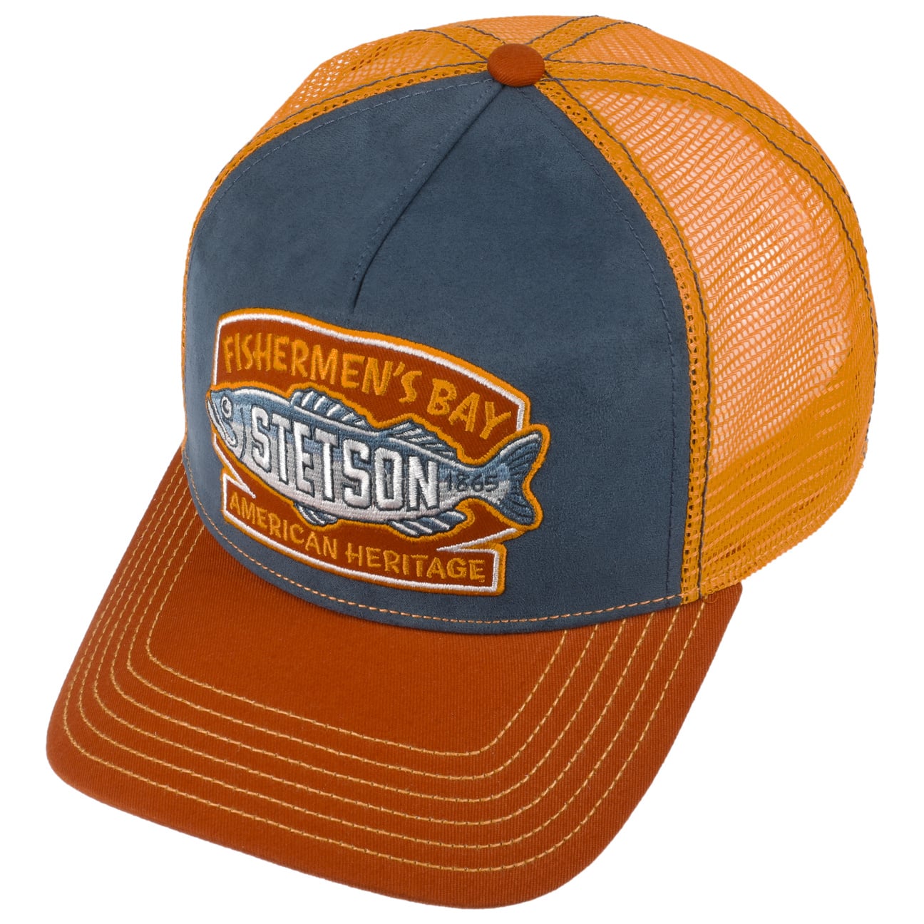 Stetson Fishermen´s Bay Trucker Navy/Orange