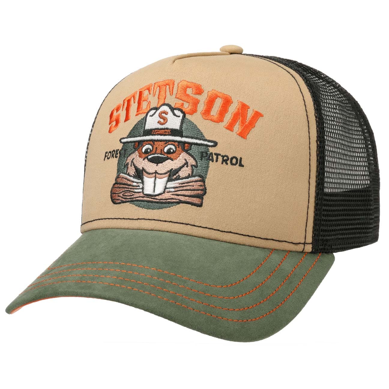 Stetson Forest Patrol Beaver Trucker Kaki/Beige