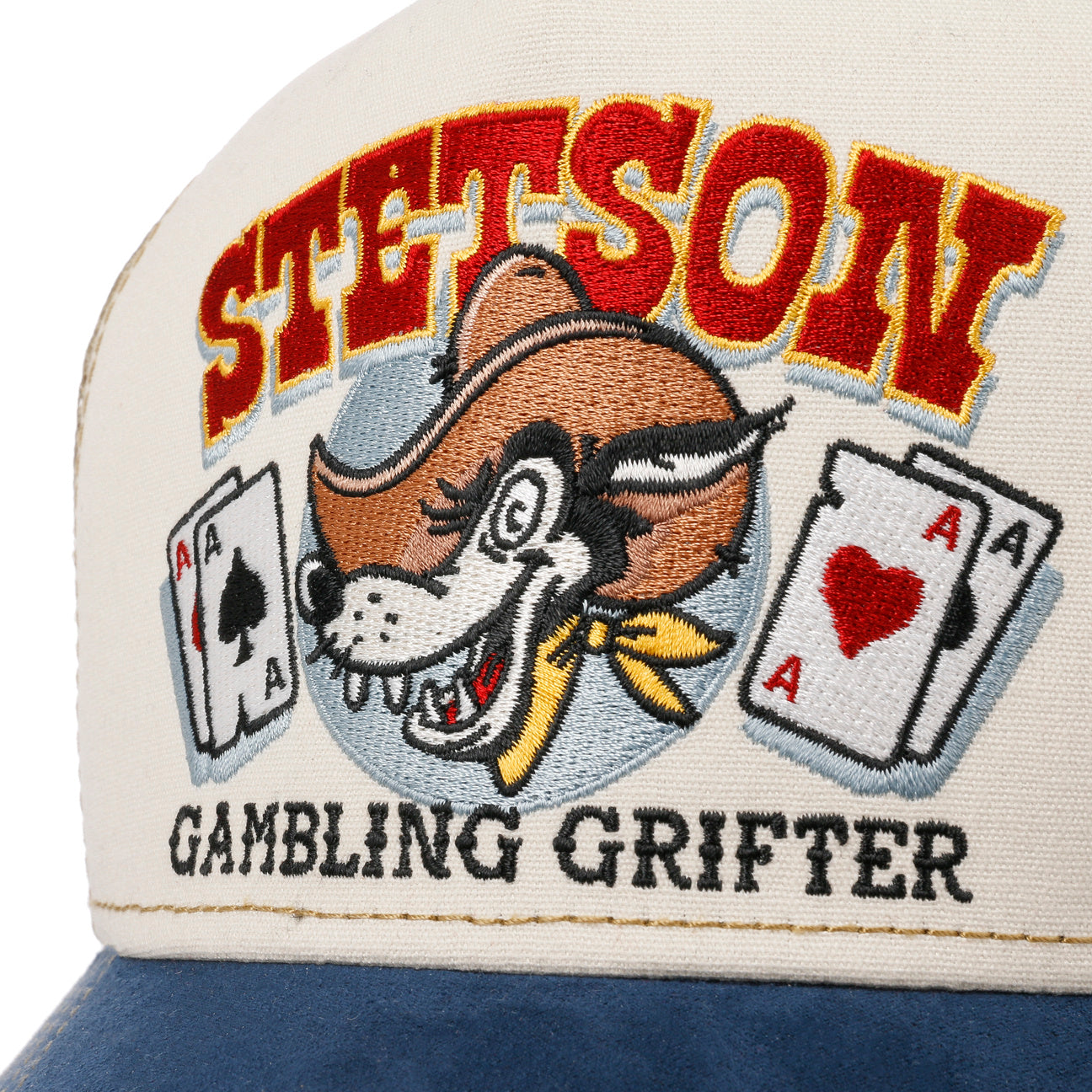 Stetson Gambling Grifter Trucker Beige/Navy