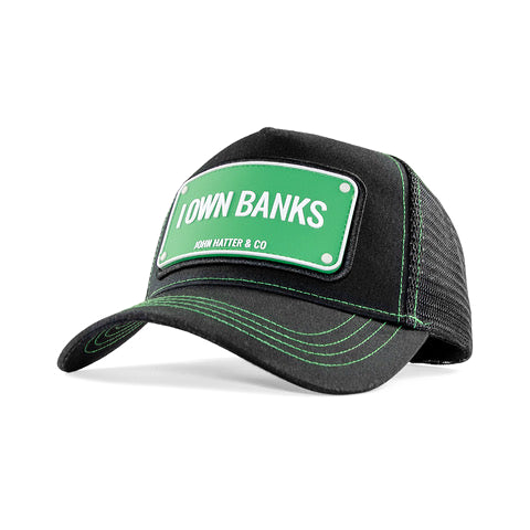 John Hatter & CO - RUBBER - I OWN BANKS - BLACK GREEN