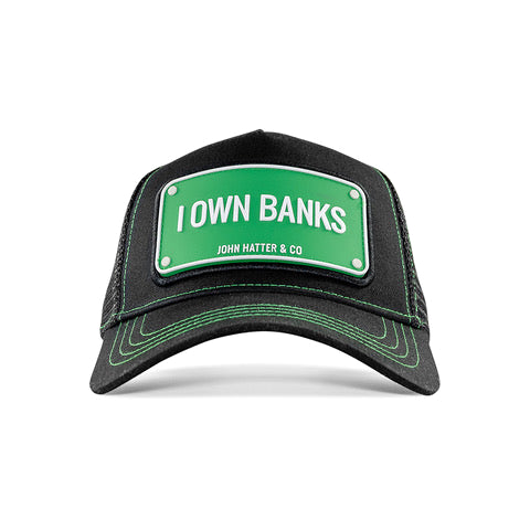 John Hatter & CO - RUBBER - I OWN BANKS - BLACK GREEN