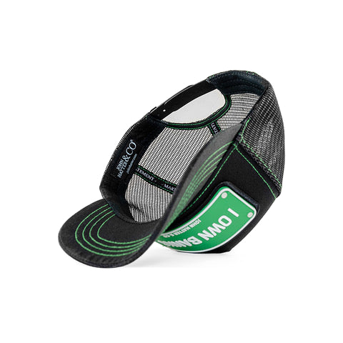 John Hatter & CO - RUBBER - I OWN BANKS - BLACK GREEN
