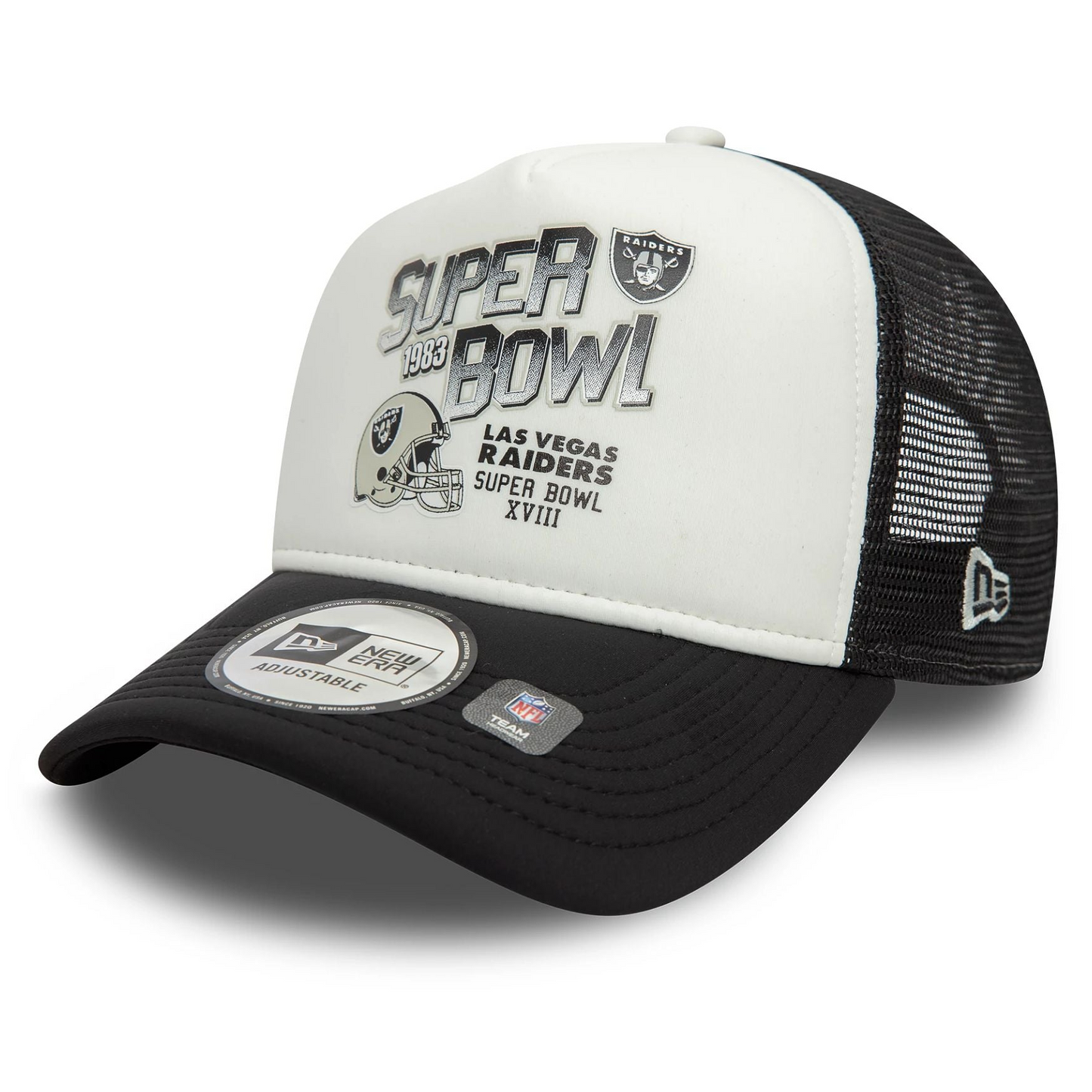 New Era Las Vegas Raiders Super Bowl Black 9FORTY A-Frame Trucker