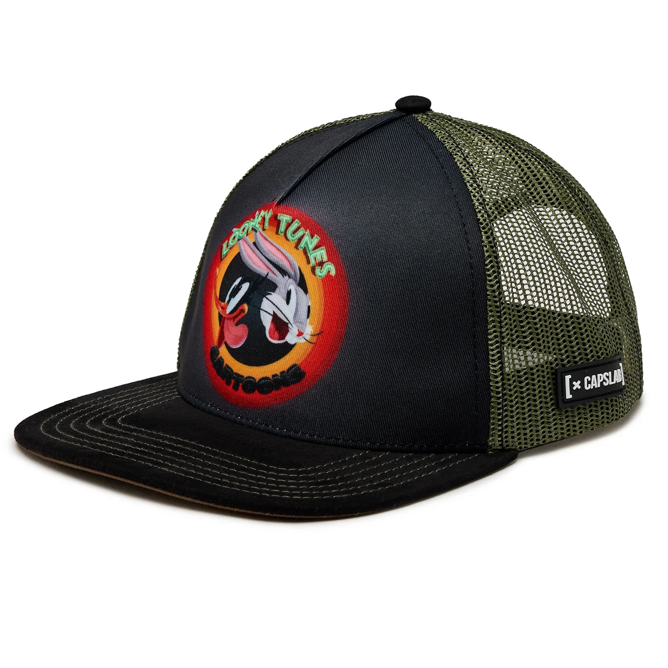 CAPSLAB Looney Tunes Bugs Bunny and Daffy Duck Flat Cap