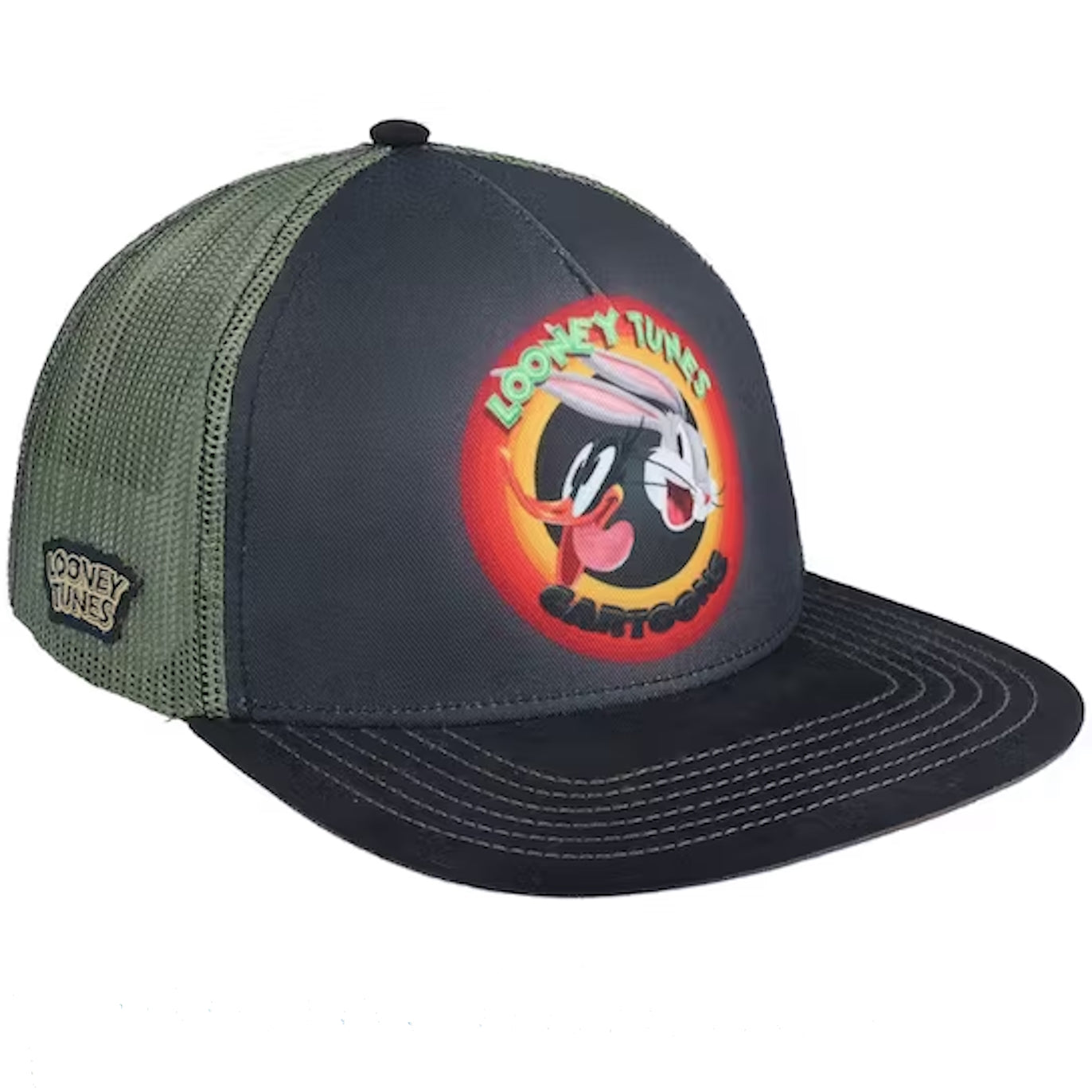 CAPSLAB Looney Tunes Bugs Bunny and Daffy Duck Flat Cap