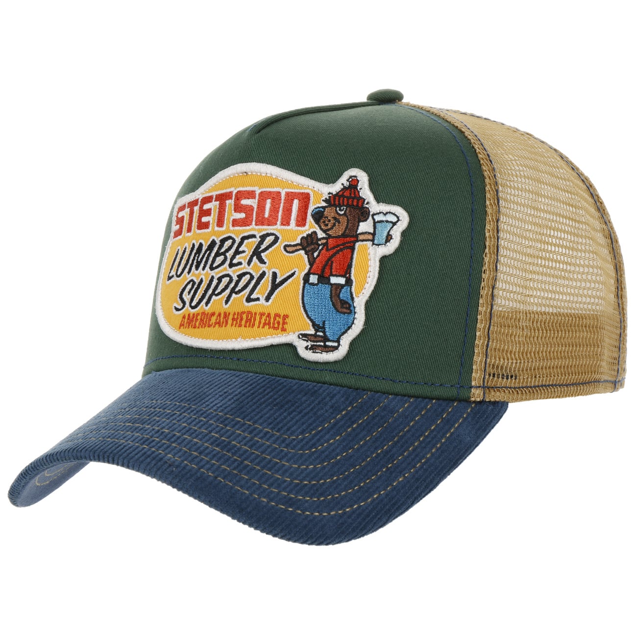 Stetson Lumber Supply Trucker Green/Navy