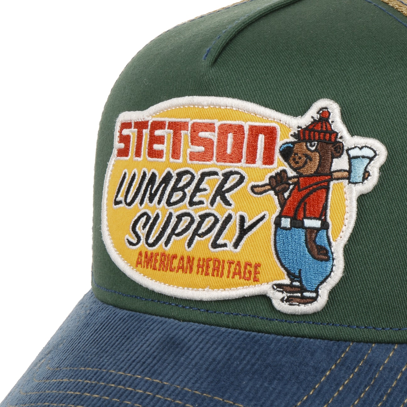 Stetson Lumber Supply Trucker Green/Navy