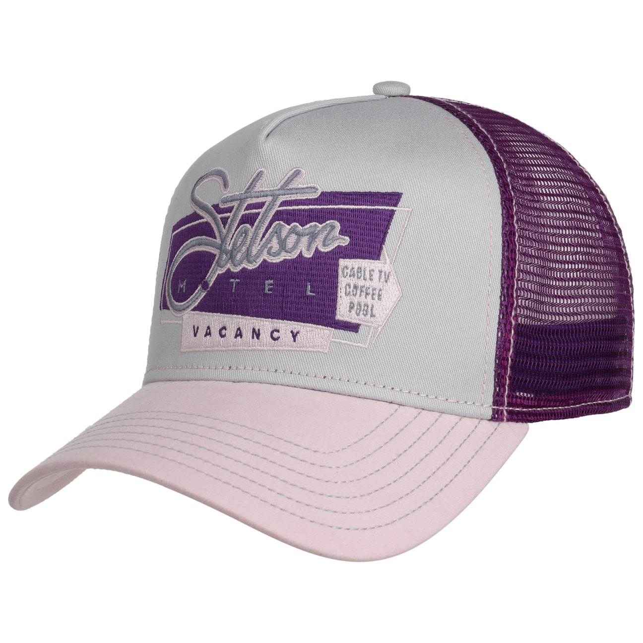 Stetson Motel Vacancy Trucker Purple/Pink