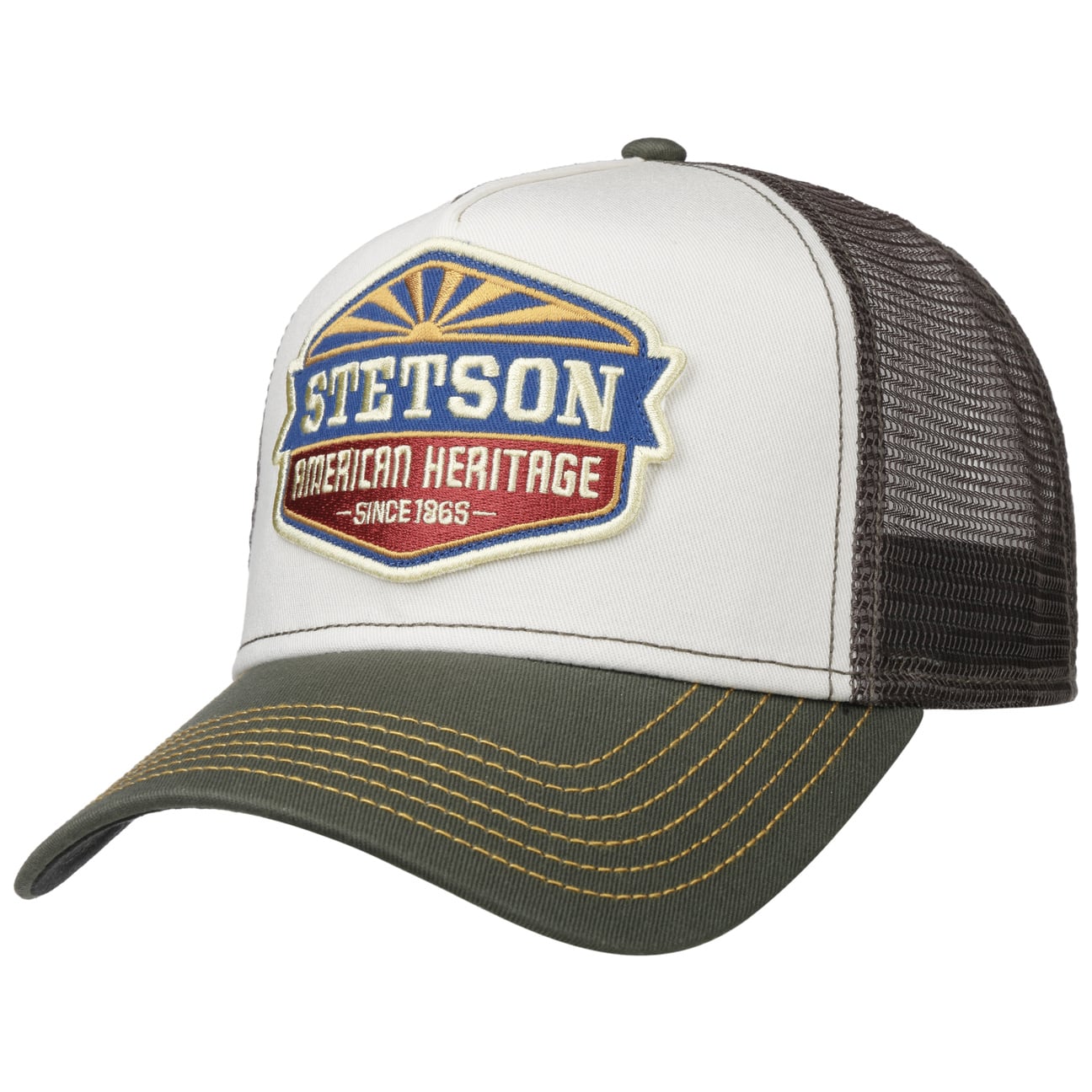 Stetson American Heritage Sun Trucker Grey/Green