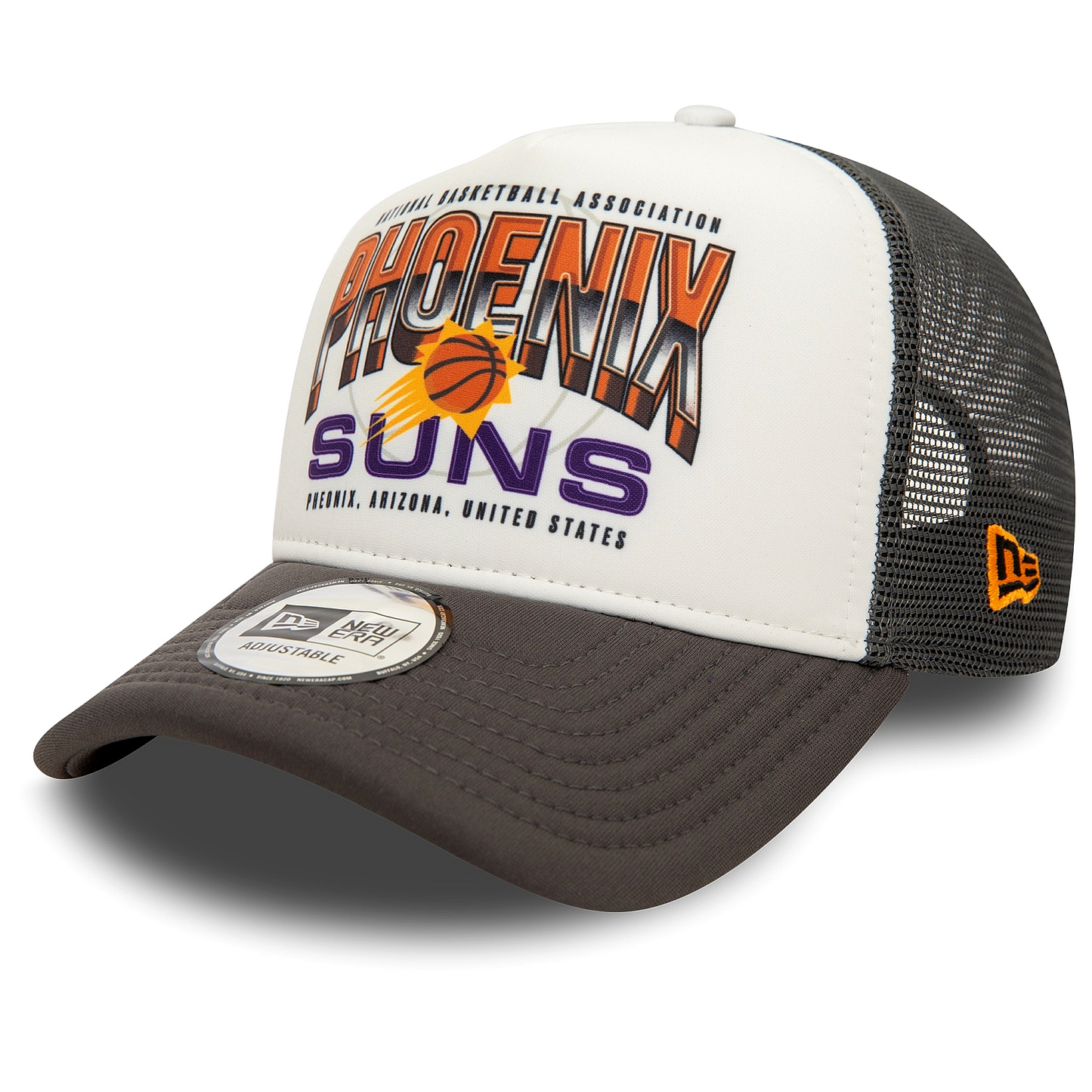 New Era NBA Phoenix Suns 9FORTY Side Patch Graphite/Orange