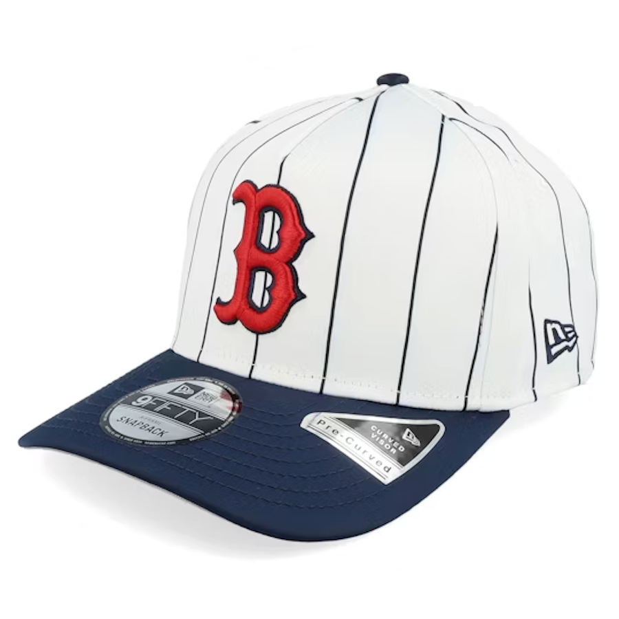 New Era Boston Red Sox 9Fifty A-Frame Satin Pinstripe White/Navy