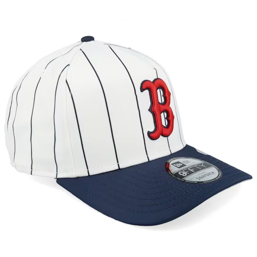 New Era Boston Red Sox 9Fifty A-Frame Satin Pinstripe White/Navy