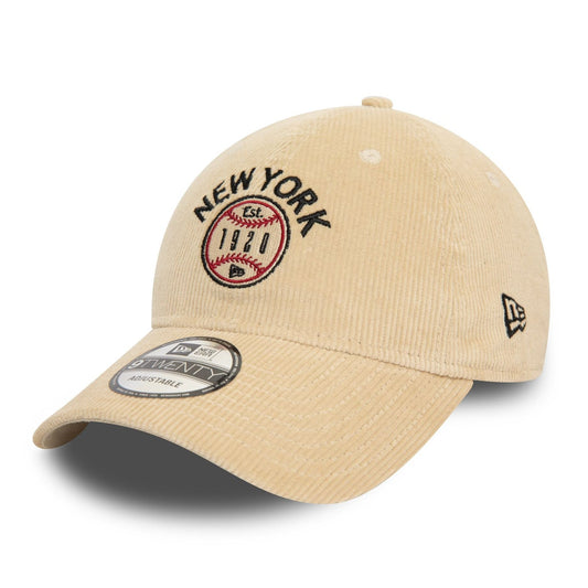 New Era Heritage New York Cord Light Beige 9TWENTY