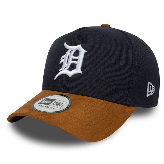 New Era Detroit Tigers MLB Suede Visor Navy 9FORTY E-Frame