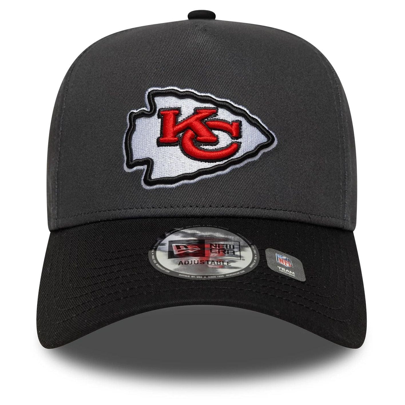 New Era KC Kansas City Chiefs NFL Charcoal 9FORTY E-Frame
