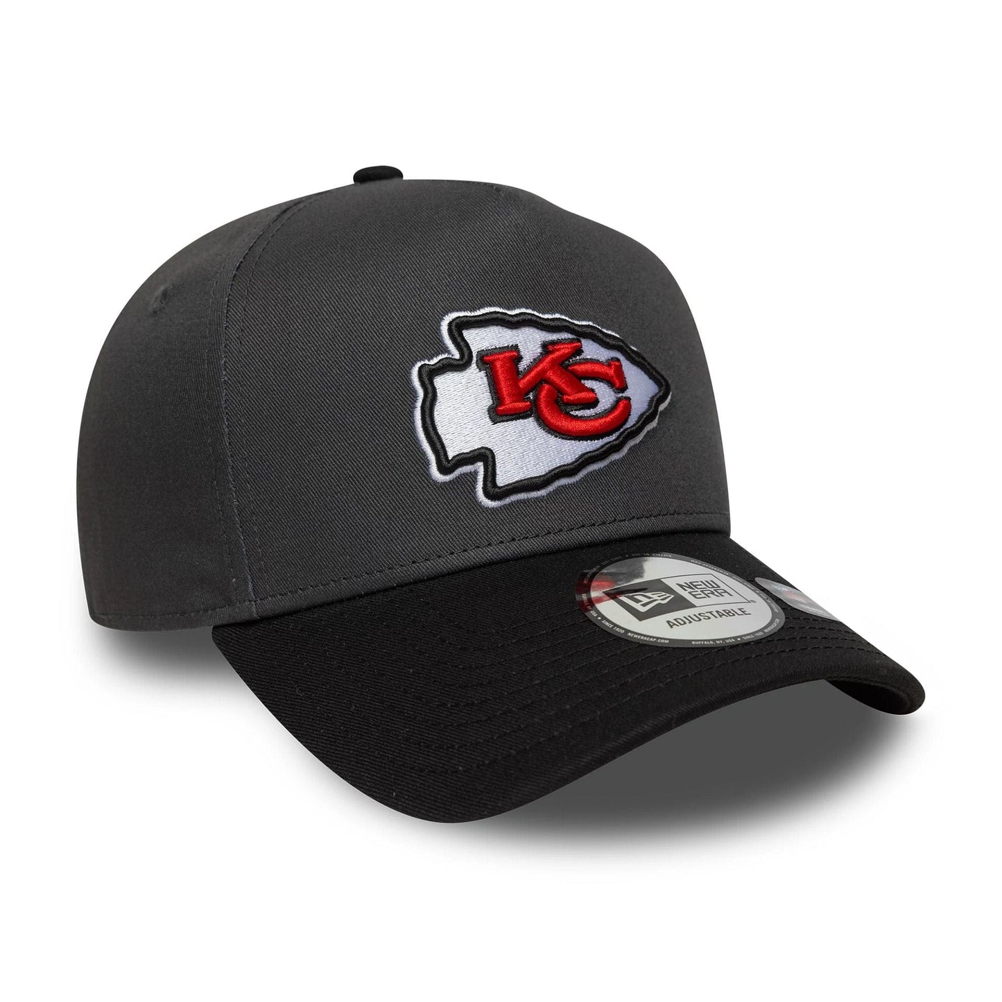 New Era KC Kansas City Chiefs NFL Charcoal 9FORTY E-Frame