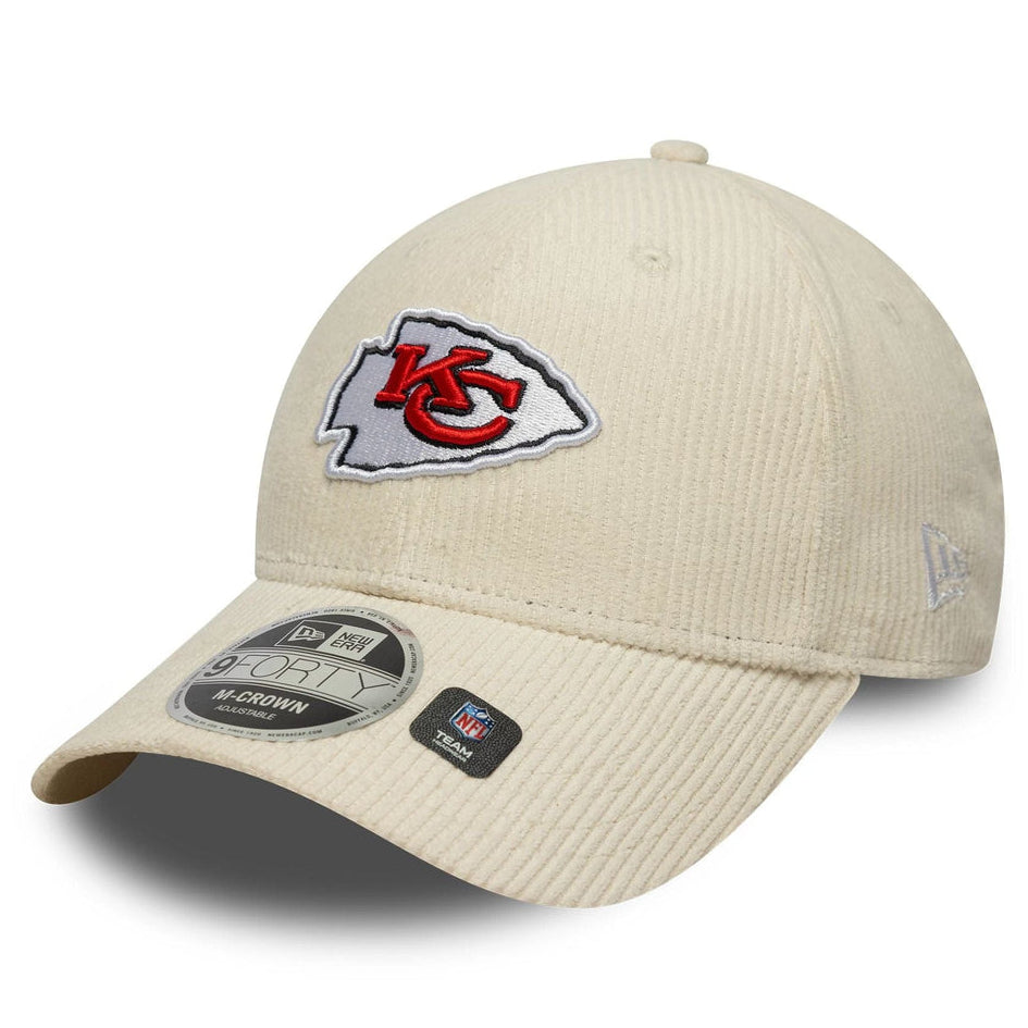 New Era KC Kansas City Chiefs NFL Cord Cream 9FORTY M-Crown